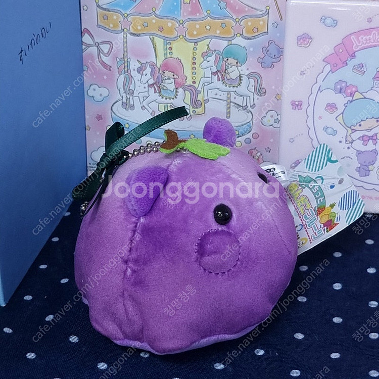 멘다코 후르츠 마스코트 우무문어 과일문어 포도 인형키링--3