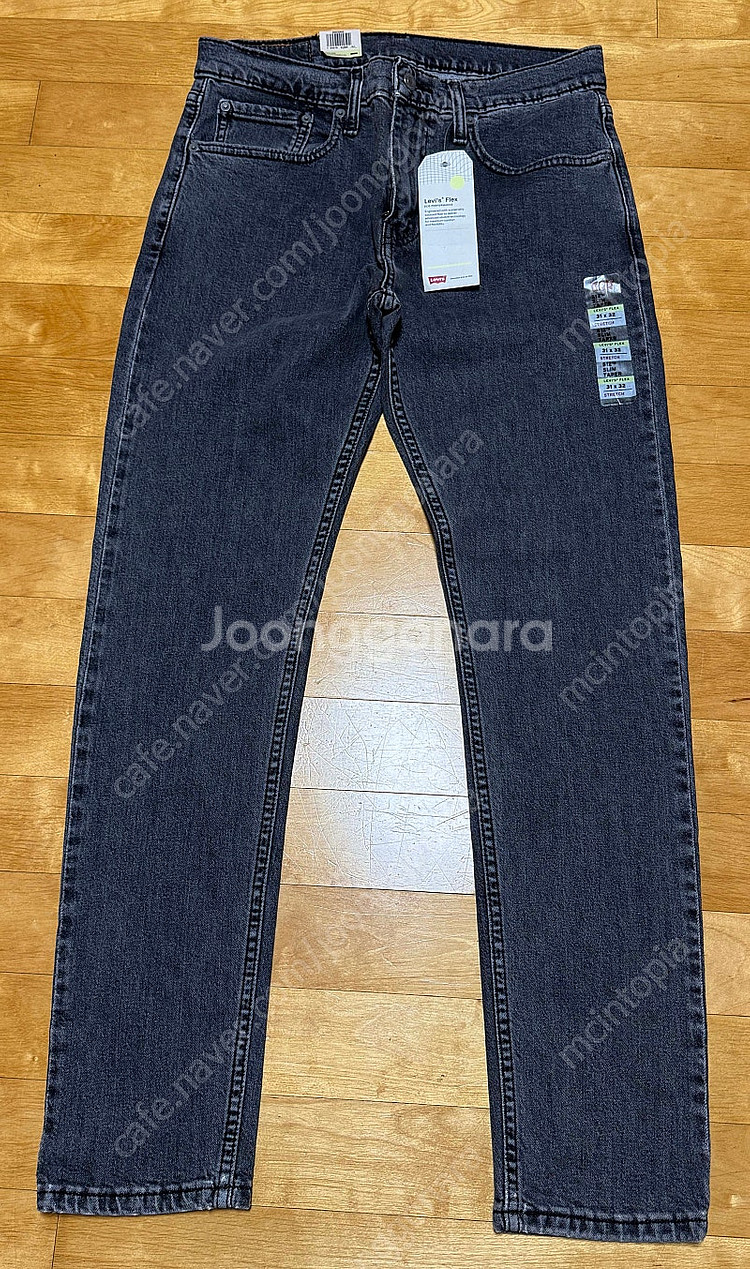 리바이스 512 청바지 31x32 사이즈 다크 그레이 워싱진 levis 512 slim taper jeans--1