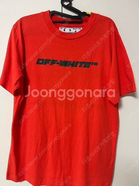 오프화이트 OFFWHITE 정품 주황 반팔티 택포--0