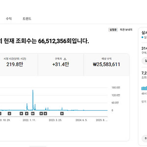 유튜브 수익 창출 채널 국내 구독자 31.4만명 판매