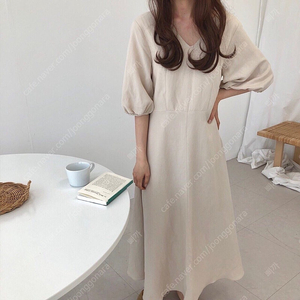 린넨 롱 원피스
