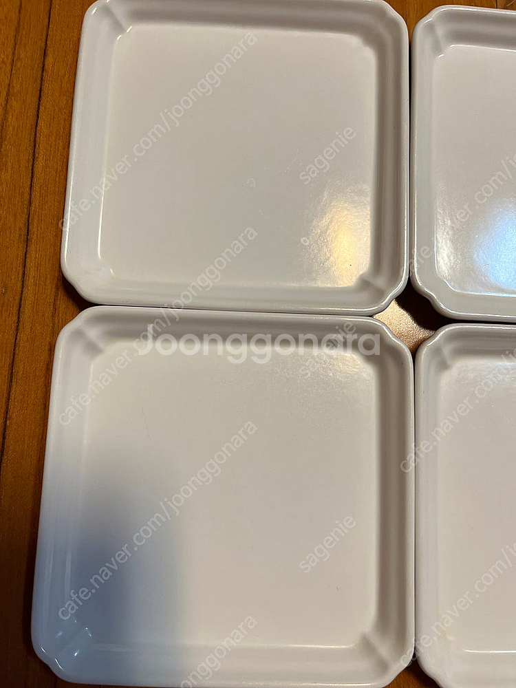 문도방 도자기 라운드 사각접시--1