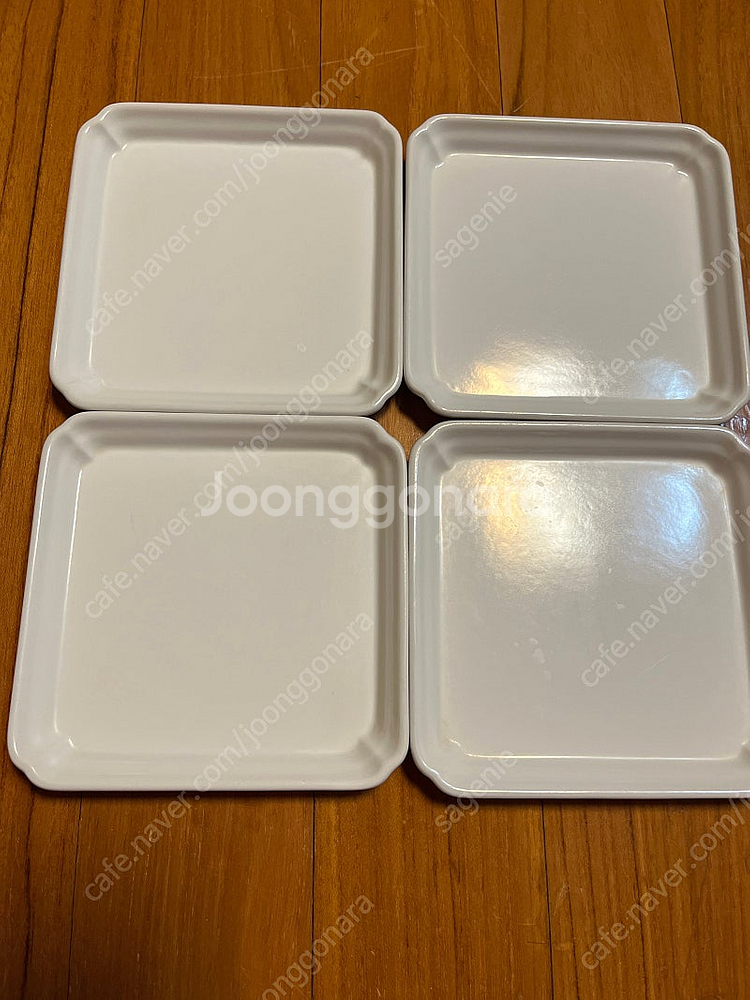 문도방 도자기 라운드 사각접시--2