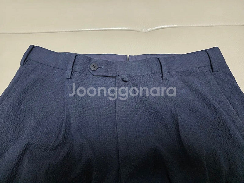 소버린 하우스 다크네이비 코튼 시어서커 수트 / (링자...--7