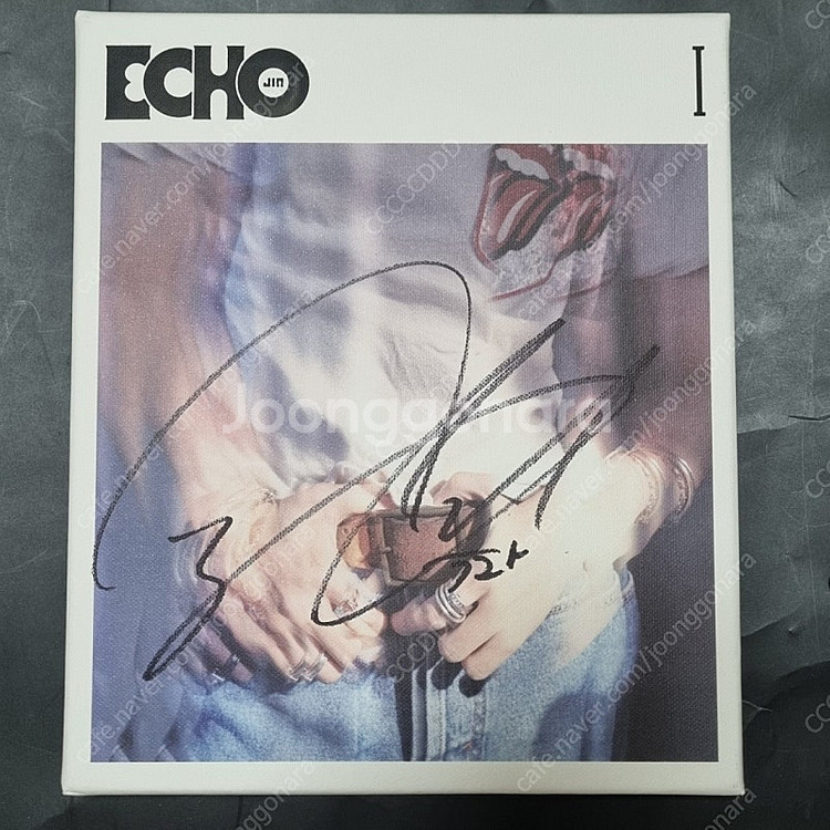 (친필 싸인) BTS JIN 방탄소년단 진 ECHO 사...--0