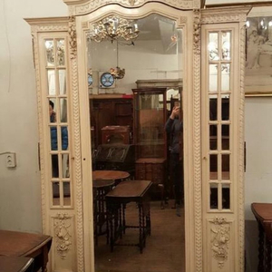 프랑스 앤틱 빈티지 쉐비 입본장 수납장