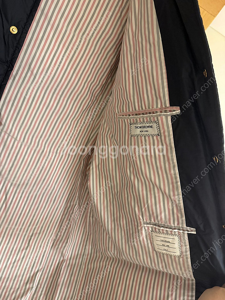 톰브라운 네이비 푸퍼 패딩(롱패딩)--5