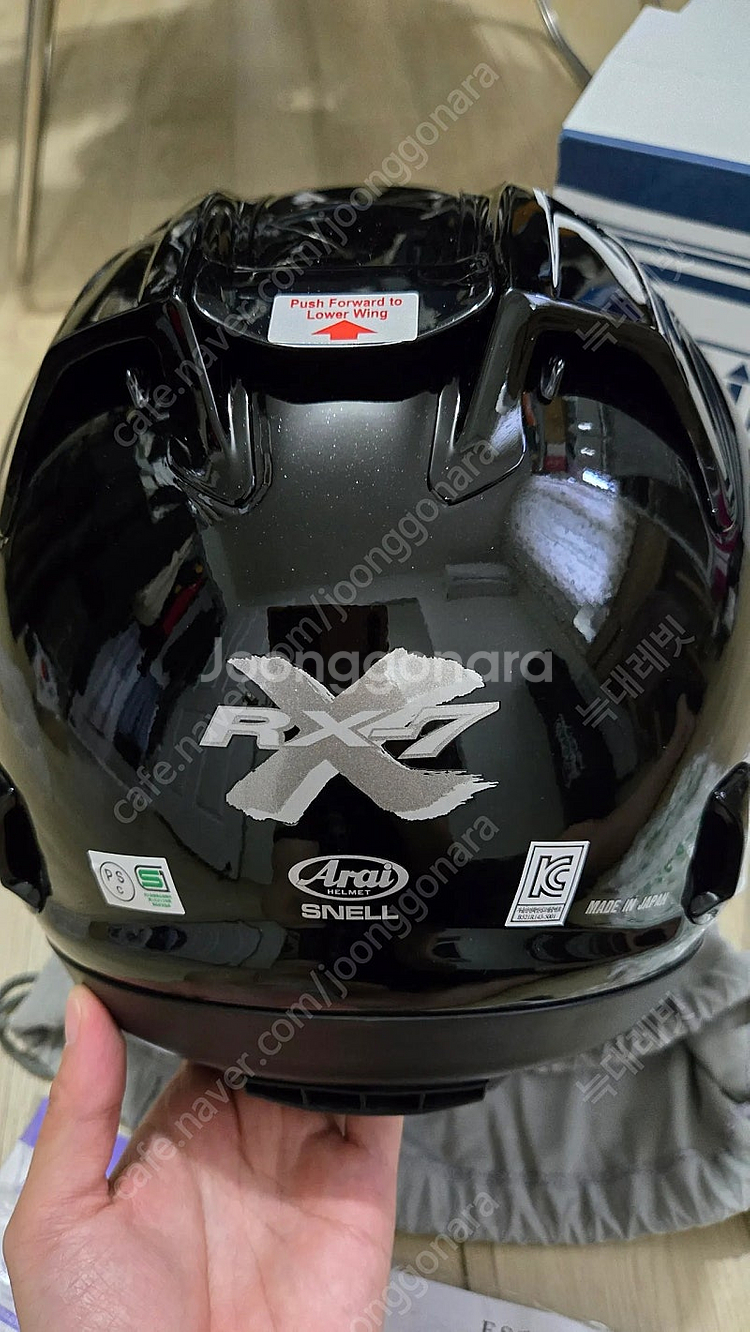 [새상품] 아라이 RX-7X 글라스블랙 색상 팝니다.--3