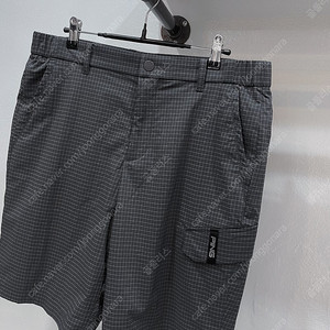(33) 핑 그레이 체크 포켓 남성 골프반바지