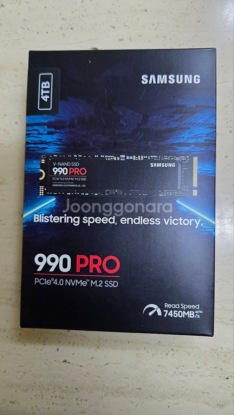 [미개봉 국내정품] 삼성전자 SSD 990 PRO 4테...--0
