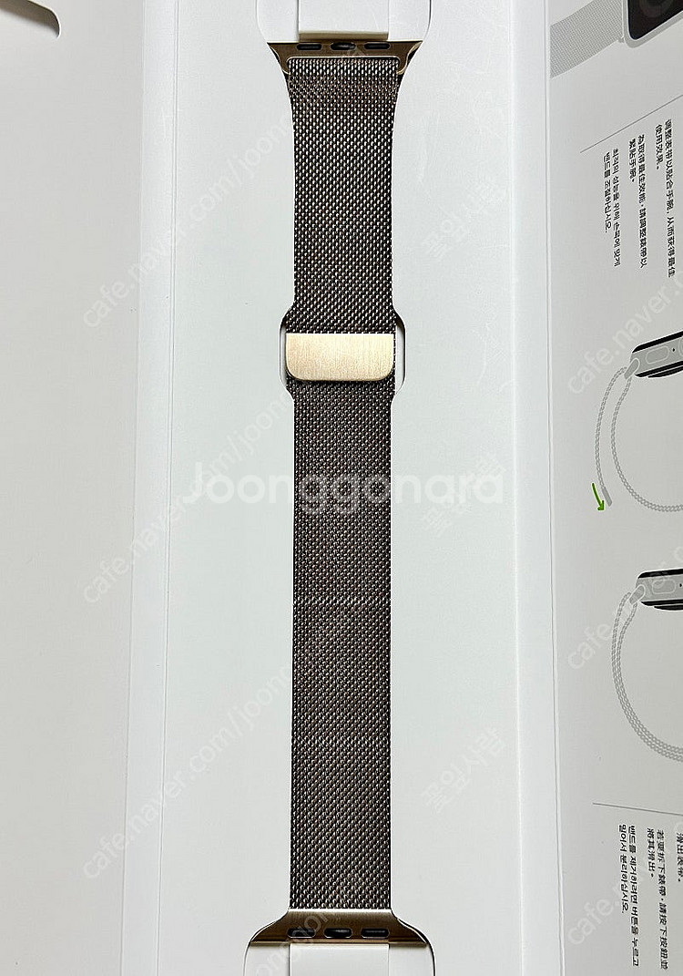 애플워치 정품 밀레니즈루프 골드 44mm--0