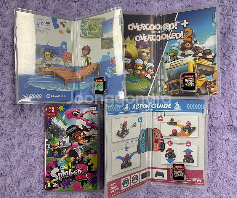 닌텐도 스위치 라이트(게임칩4종포함)--3