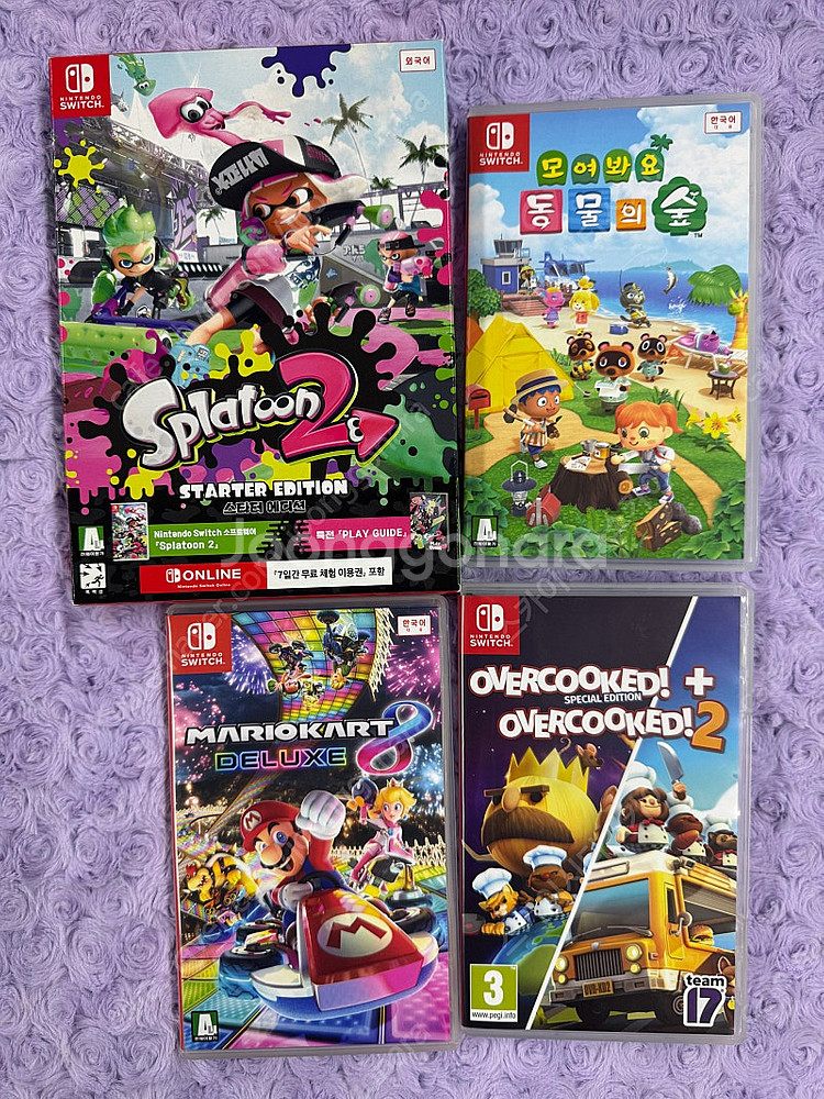 닌텐도 스위치 라이트(게임칩4종포함)--4