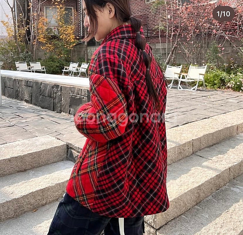 투머치토커 페퍼윤윤 페이즐리 체크 퀼팅 점퍼 자켓--0