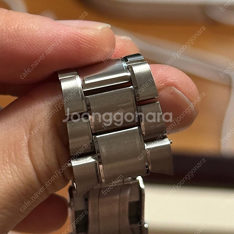 론진 스피릿 줄루타임 골드캡 콤비 39mm--4