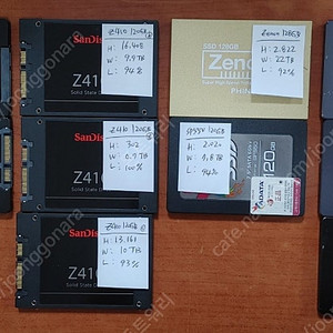 [전국/대구] SATA 2.5" SSD 120/128GB 10개 (삼성/Sandisk등)