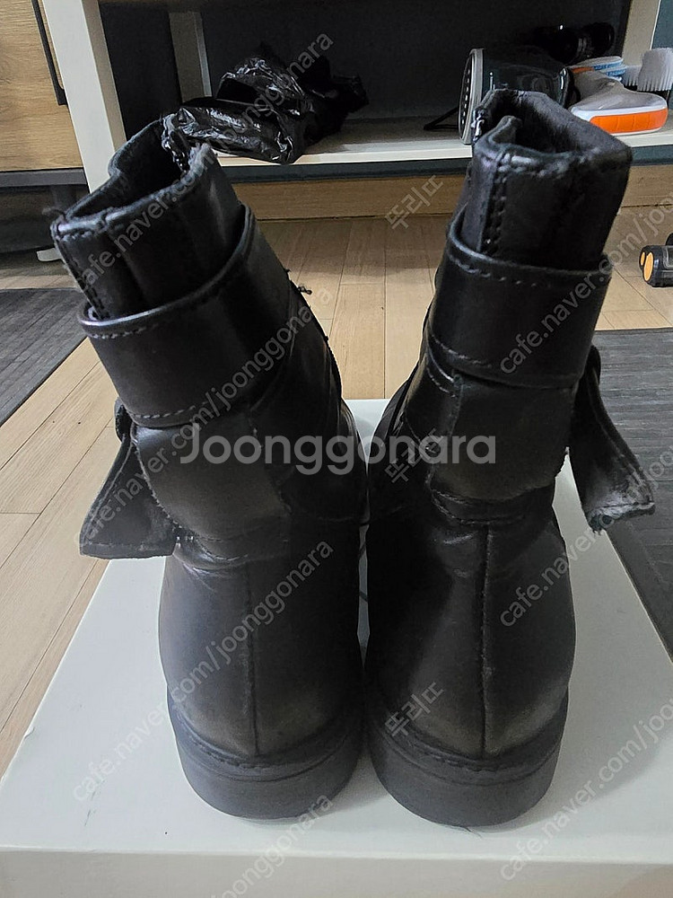 슈콤마보니 소가죽 부츠 250mm--2