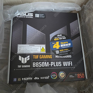 [새상품] ASUS TUF B850M PLUS WIFI 메인보드
