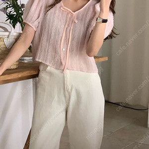 컴히얼 로제 블라우스 새상품 (아이,핑크)