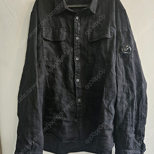 CP컴퍼니 블랙포켓린넨셔츠 XL 팝니다.