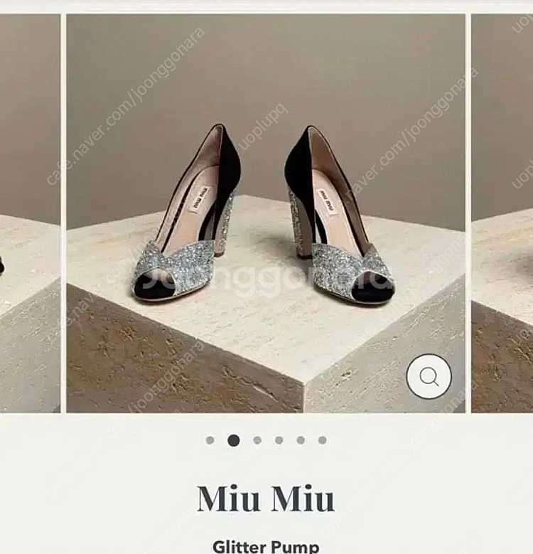미우미우 구두 glitter pump--0