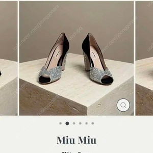 미우미우 구두 glitter pump