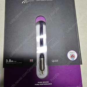 QED Reference coaxial 오디오케이블3m