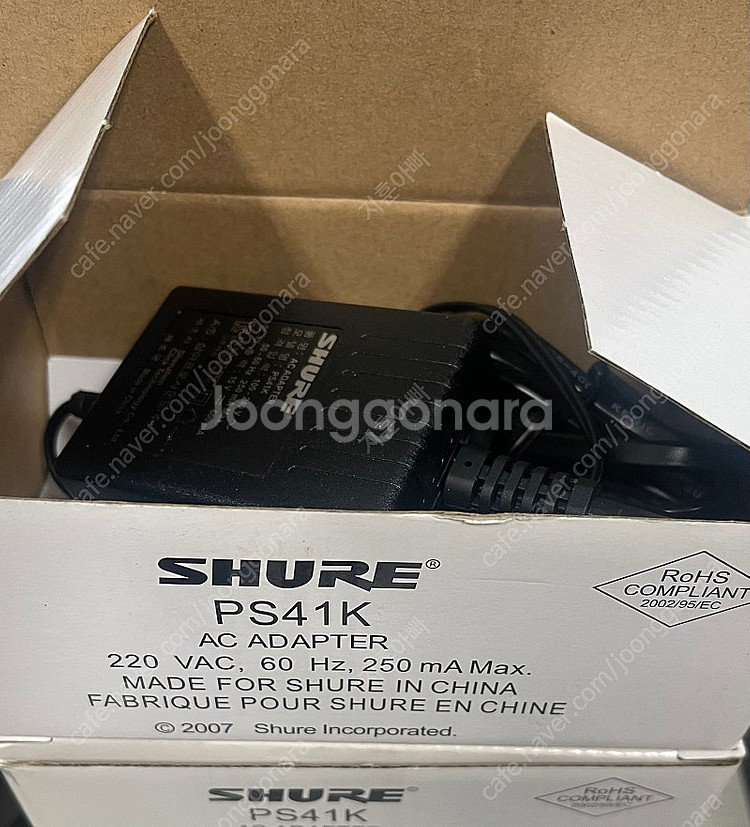 Shure 무선마이크 수신기 어댑터 PS41K 팝니다--0