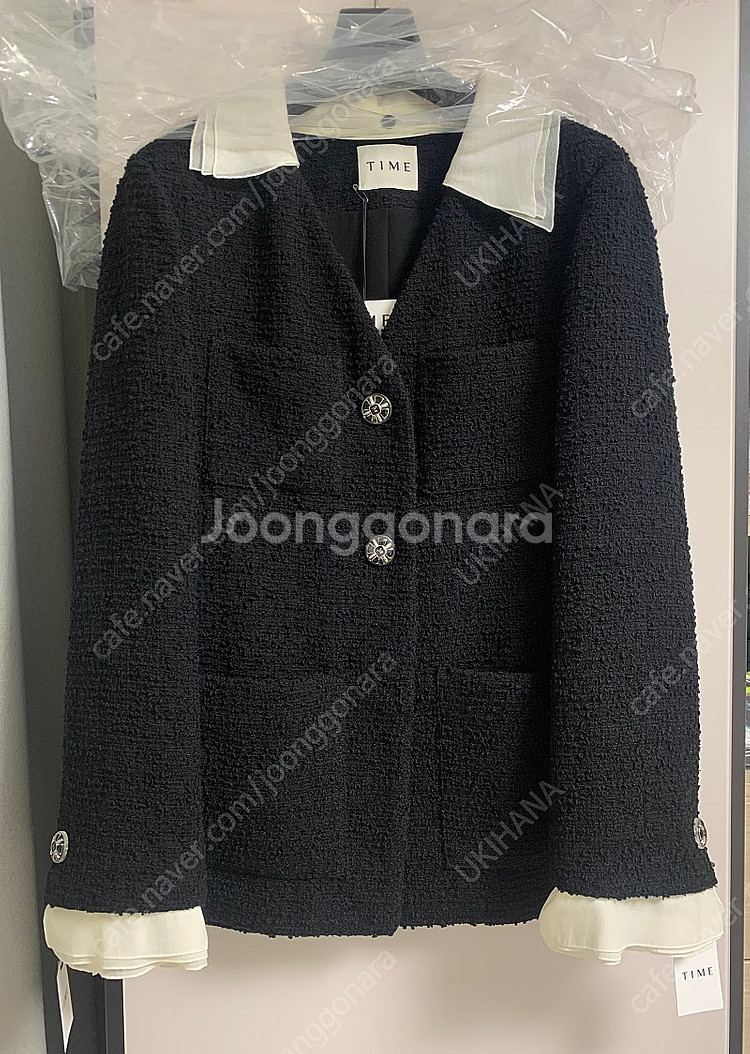 오늘만처분가(새상품) 타임 트위드 자켓--0