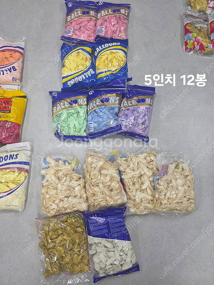 [파티용품 정리]12인치, 5 인치 라운드풍선 54봉지--4