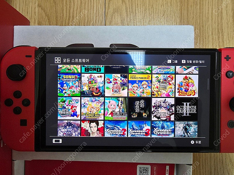 닌텐도 스위치 oled 마리오 에디션 1TB 게임 많음--1
