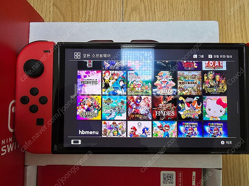 닌텐도 스위치 oled 마리오 에디션 1TB 게임 많음--4