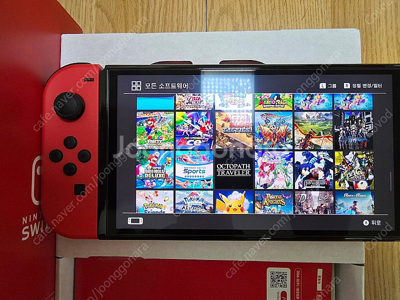 닌텐도 스위치 oled 마리오 에디션 1TB 게임 많음--5