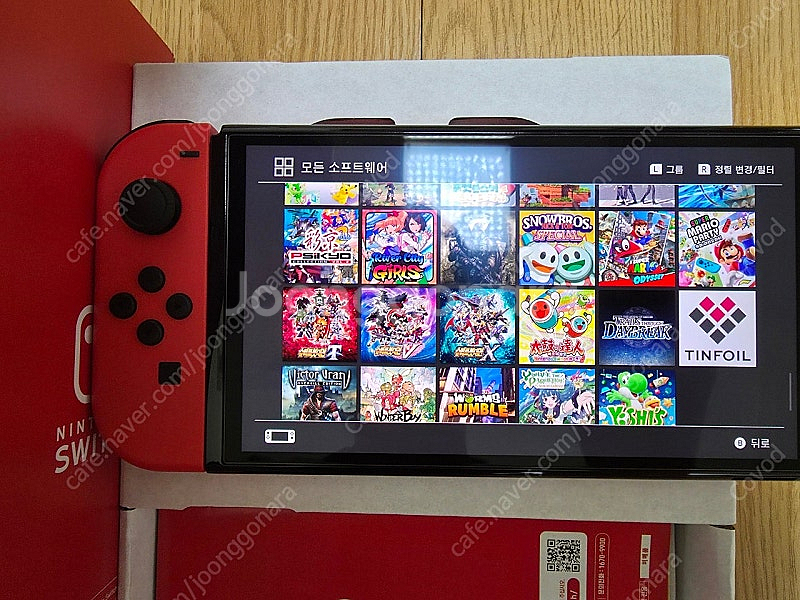 닌텐도 스위치 oled 마리오 에디션 1TB 게임 많음--6