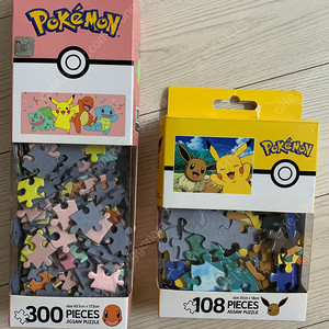 직소퍼즐-300피스 피카츄와 친구들+108피스 피카츄와 이브이 2종일괄