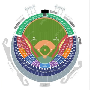엘지 vs 롯데 8/19(화) 3루 네이비석