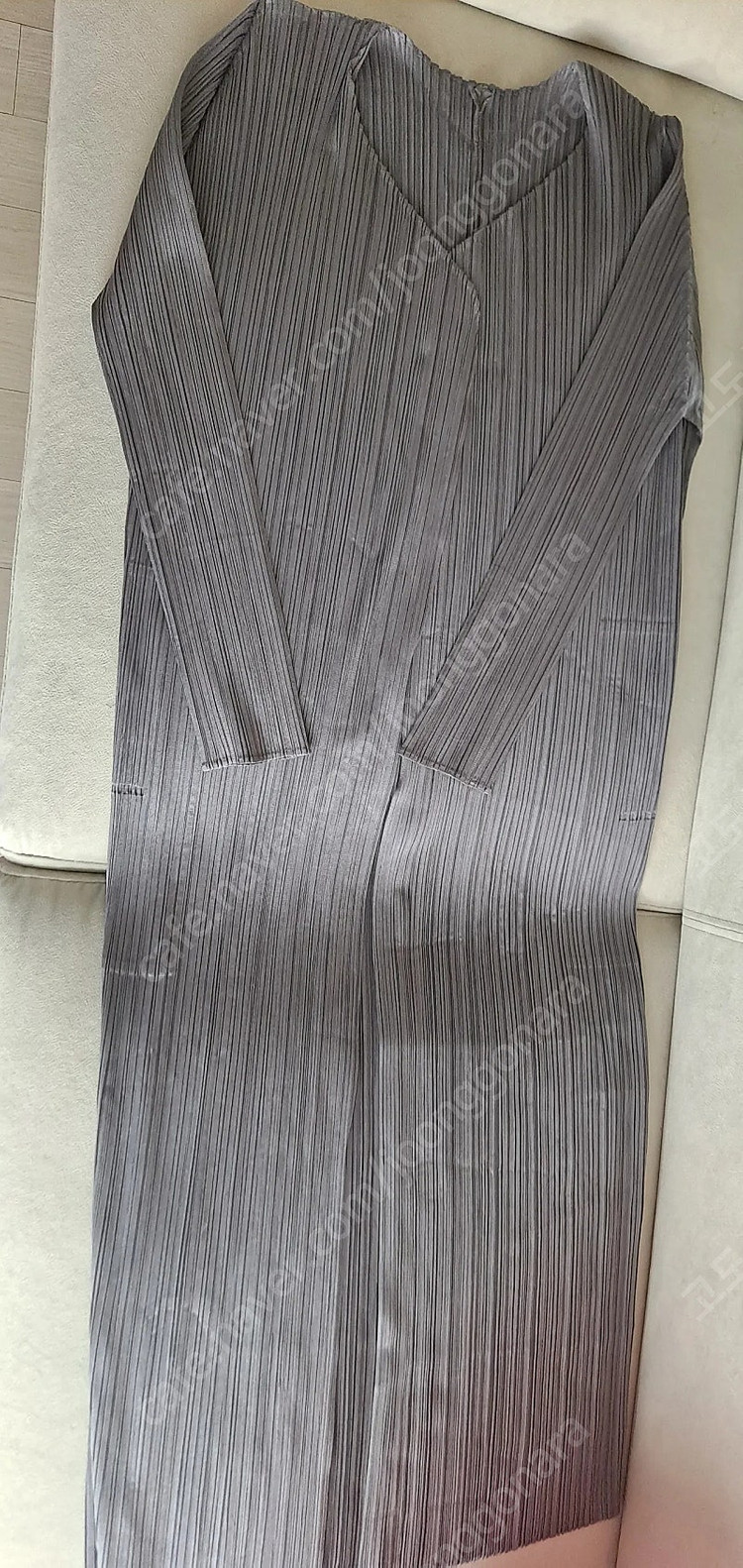 플리츠플리즈 그레이색 롱가디건.블루단추가디건.겨자색 바지--5