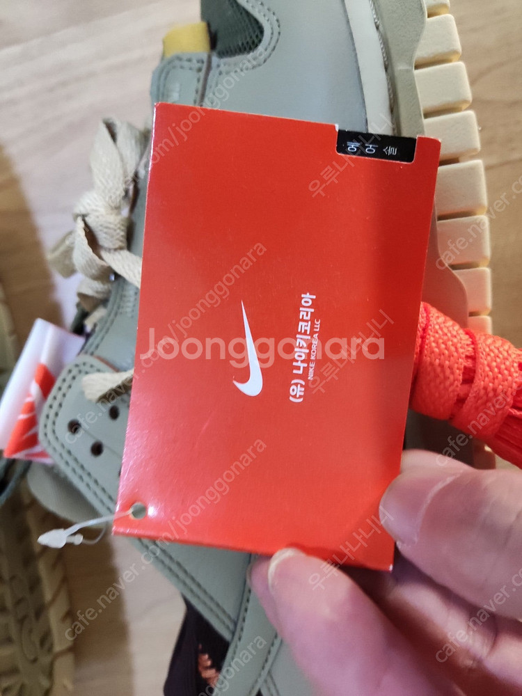 나이키 에어 덩크 점보 미디움 올리브 255mm 나코탭--3