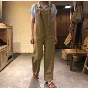 Fermata 페르마타 프랑스 린넨 오버롤 팬츠