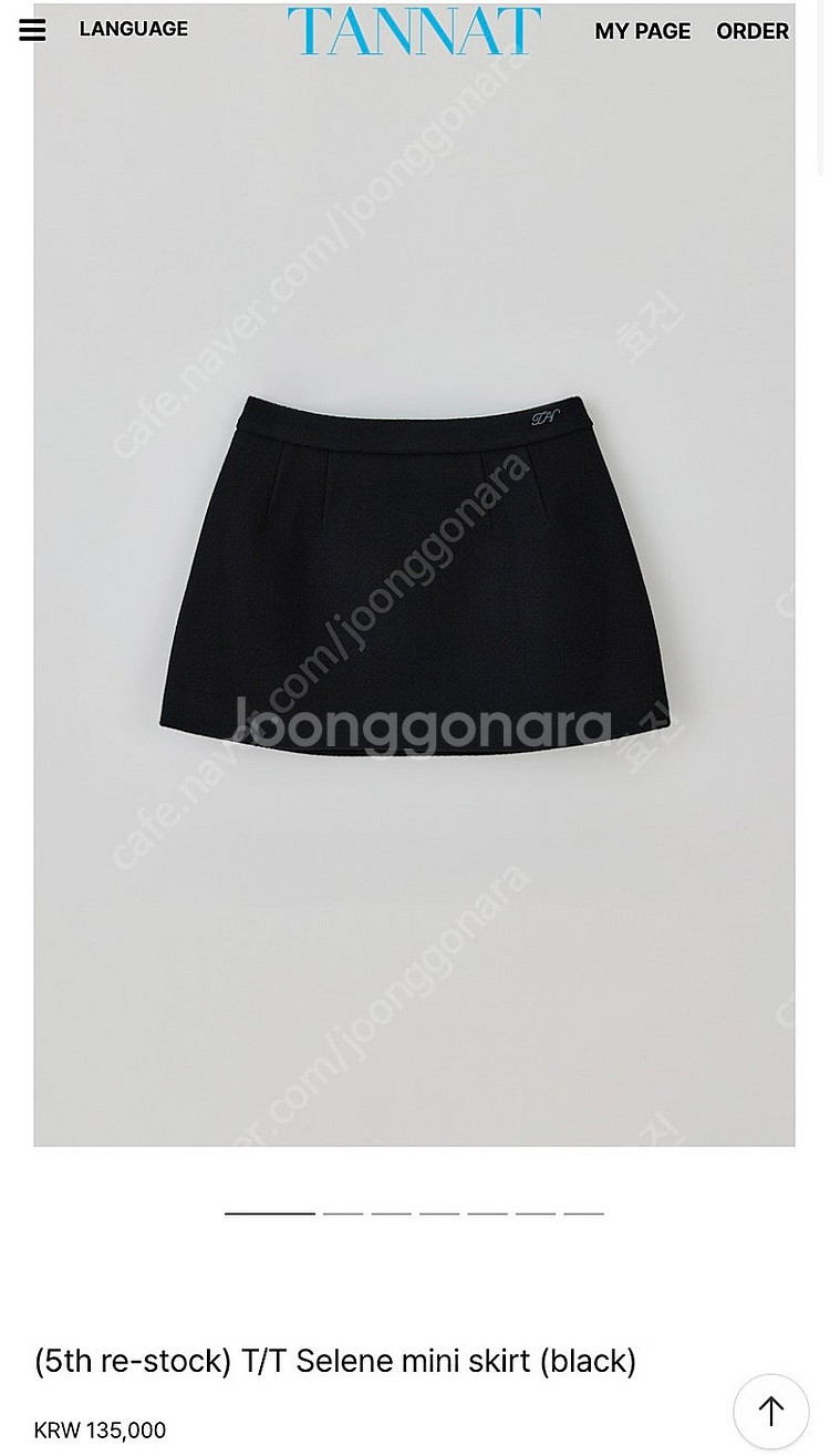 타낫 Selene mini skirt (black) 판...--0
