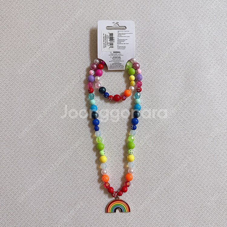 그레이트프리텐더스 유아 어린이 비즈목걸이&팔찌 세트--0