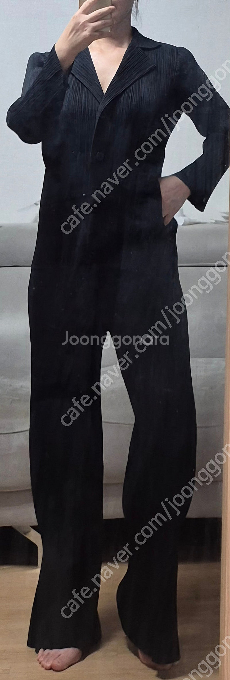 정품 이세이미야케 FETE 플리츠플리즈 해칭플리츠 블레...--9