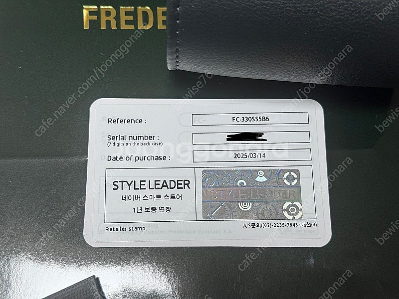 정품/새상품 프레드릭콘스탄트 FC-330SS5B6 클래식 오토매틱 문페이즈--6