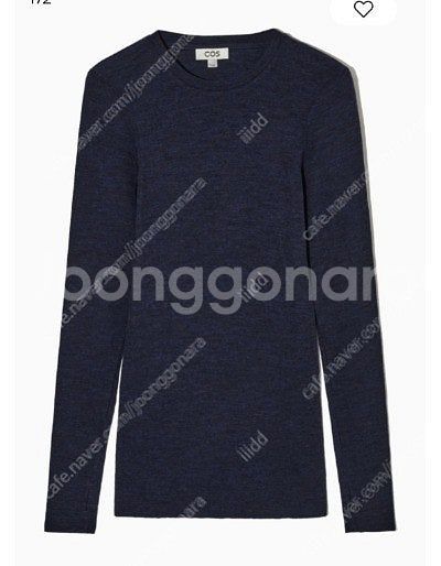 <택있음>코스COS 크루넥 메리노 울 탑 2장(S/그레...--1