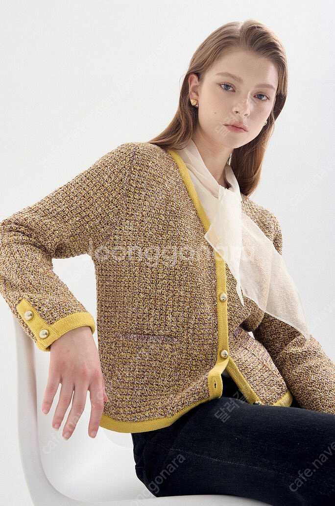 랑방 25 완판 니트 자켓 새상품--2