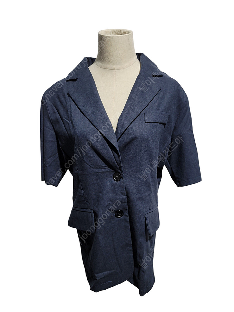 린넨자켓 반팔자켓 루즈핏 오버핏 캐주얼 오피스룩 이미지