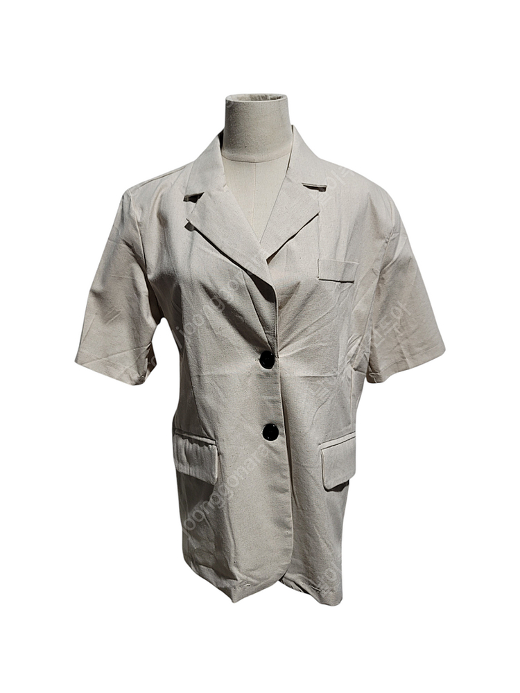 린넨자켓 반팔자켓 루즈핏 오버핏 캐주얼 오피스룩 이미지