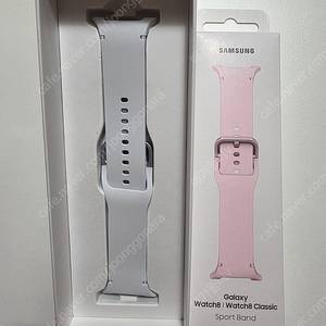 갤럭시워치8 실버 40mm s/m 순정 스포츠밴드 스트랩 화이트색상 팝니다