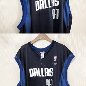 NBA 리복 댈러스메버릭스 유니폼/올드져지 3X #41 노비츠키
