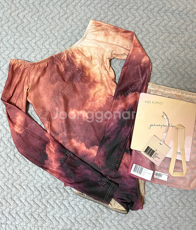 JAC 쥐스따꼬르 클라우디 보트넥 레오타드 M--0